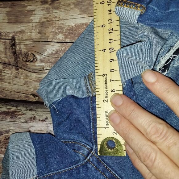 Aeropostale Light Blue Distressed Jean Shorts - Picture 14 of 14